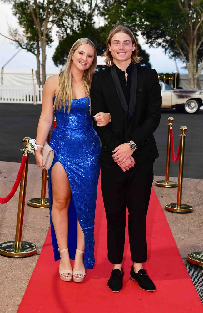 Tilda Thomson and Izack Kelly at year 12 formal, Unity College. Picture: Patrick Woods.