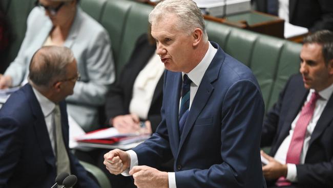 Workplace Relations Minister Tony Burke won’t divulge any potential cost impacts on applying Same Job, Same Pay reforms across the Australian Public Service. Picture: Martin Ollman/NCA NewsWire