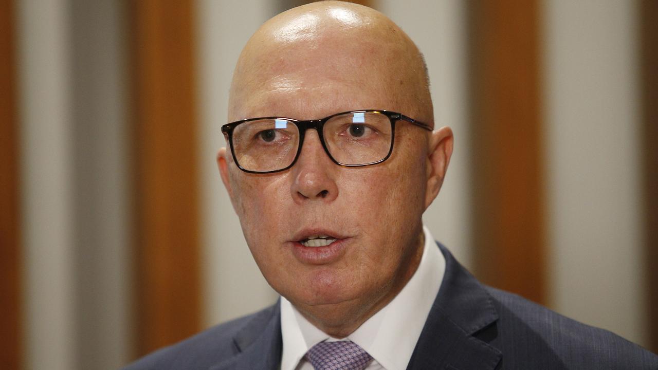 Leader of the opposition Peter Dutton. Picture: NCA NewsWire / John Appleyard