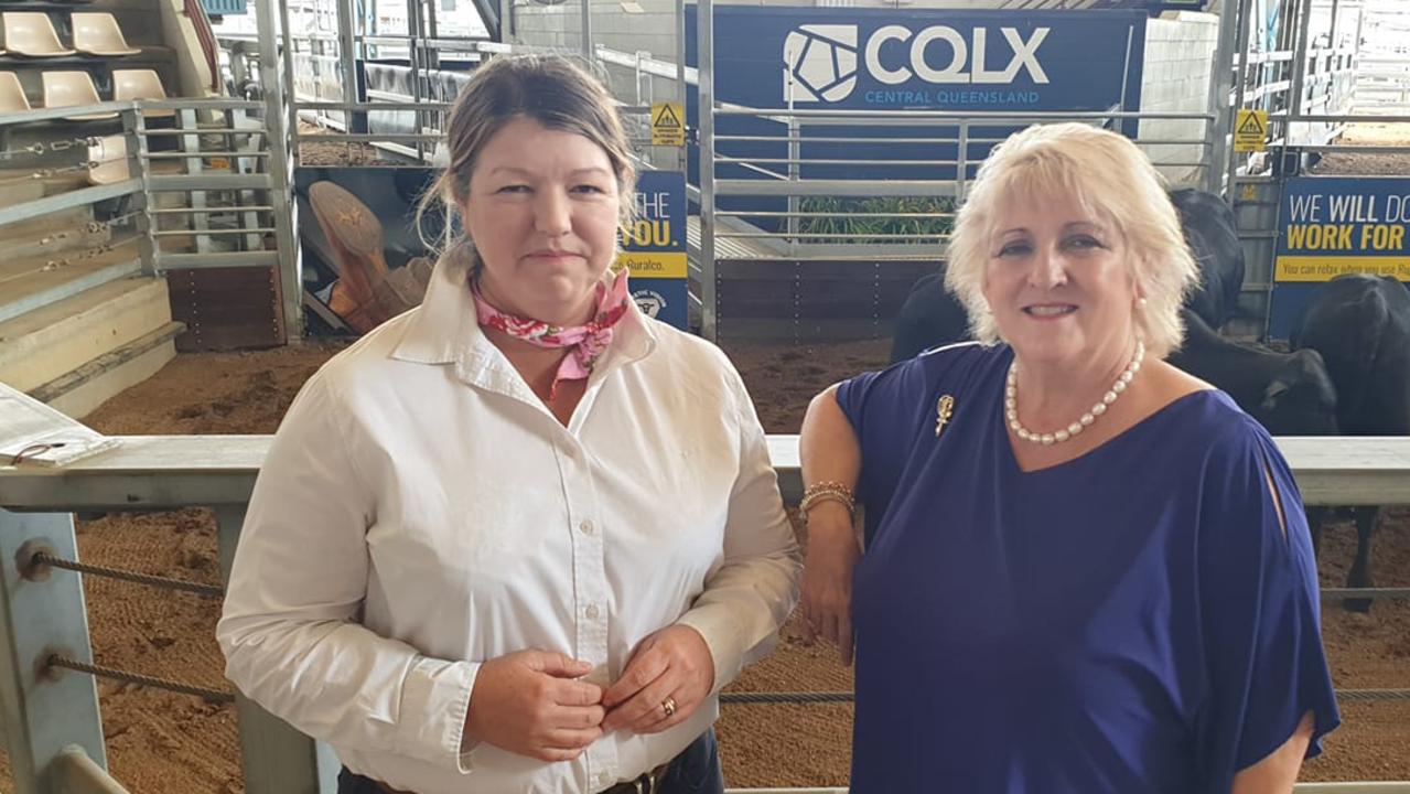 Josie Angus from Signature Onfarm Beef with Capricornia MP Michelle Landry.