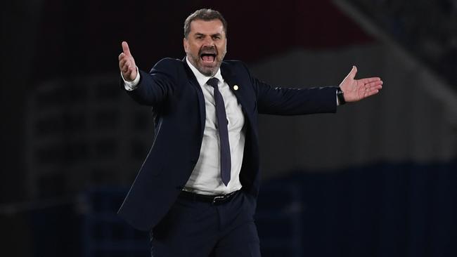 Ange Postecoglou patrols the sideline in Japan, where his side is closing in on the J League crown.