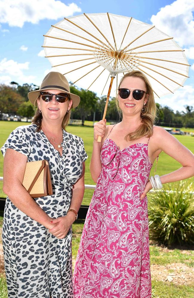 Christine Mount and Zia Gregor at the Polo &amp; Provedores, Noosa. Picture Patrick Woods.