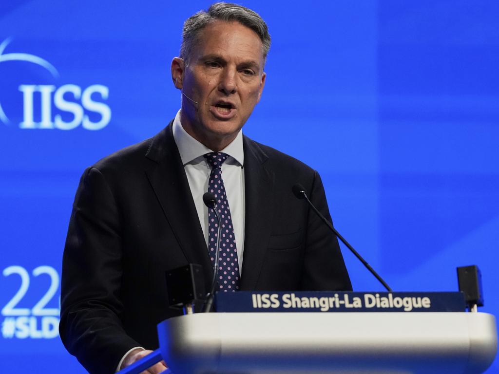 The double standard was exposed when Richard Marles met Pete Hegseth in Singapore. Picture: AP