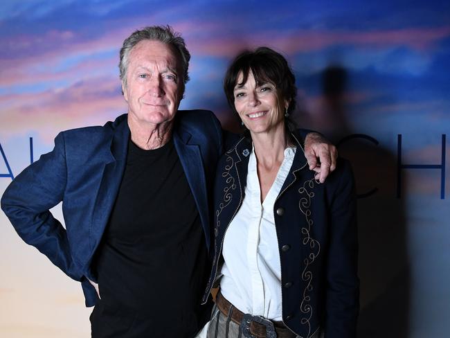 Bryan Brown, pictured with wife Rachel Ward, to look after the local film industry after COVID-19 when the queue of international productions dwindles.