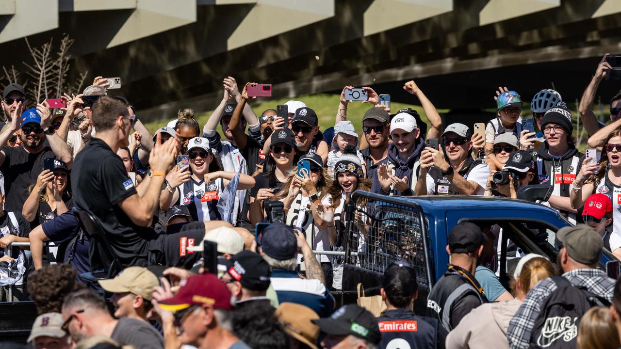 Mason Cox. AFL Grand Final Parade Melbourne. Picture: Jason Edwards