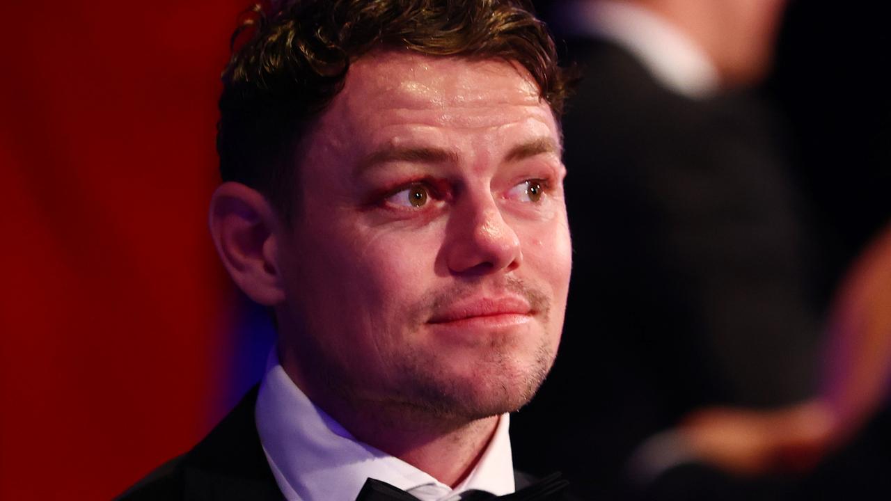 Lachie Neale at the Lions’ Brownlow Medal function at The Gabba on Monday. (Photo by Chris Hyde/AFL Photos/via Getty Images)