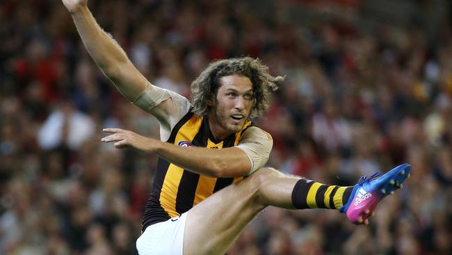Vickery in action against the Bombers. Picture: George Salpigtidis