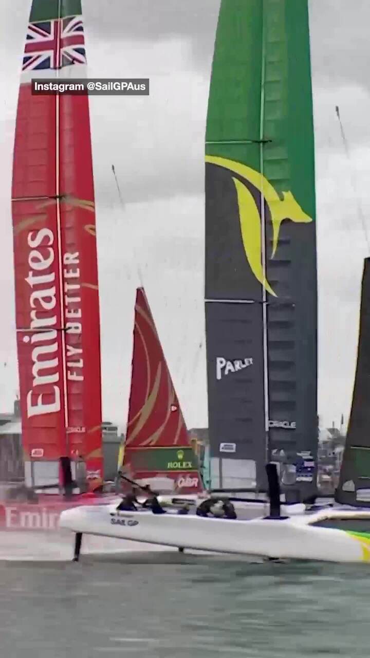 Australia blitz start, win SailGP New Zealand