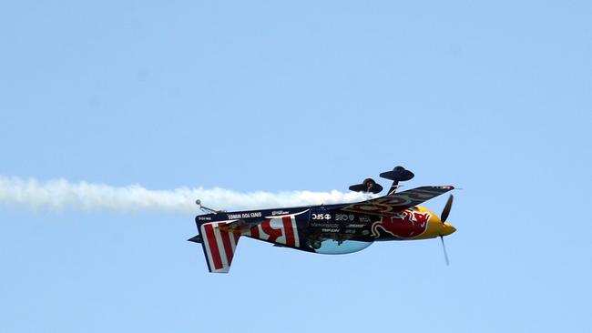Air Race world champion Matt Hall at day three of the Pacific Airshow, 20 August 2023. Picture: Richard Gosling