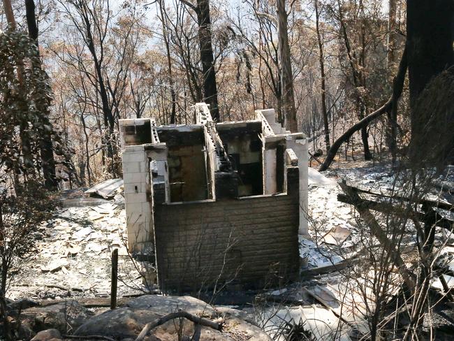 Binna Burra Lodge's Steve Noakes has been left devastated by the destruction of the once picturesque lodge which now lays in ruins. Picture: NIGEL HALLETT ** STEVE 0418774295 ***