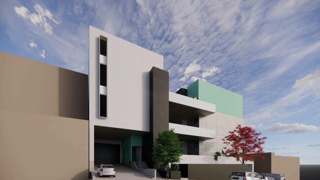 47 Hotham Pde, Artarmon is the proposed site for a four-storey industrial building which will include 35 commercial tenancies, a ground floor cafe, and parking for 32 vehicles. Picture: BJB Architects