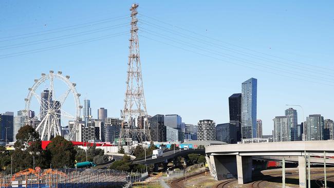 West Gate Tunnel Project.Works along Footscray Rd. Picture: Ian Currie