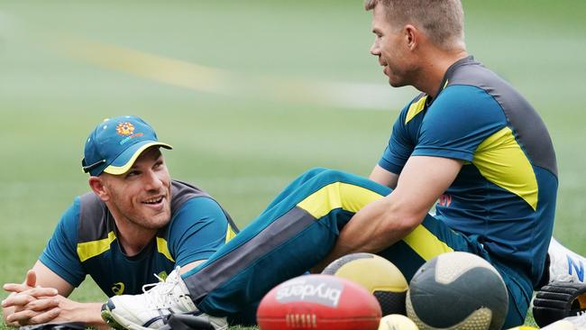 Aaron Finch says Warner gives the rest of the team huge confidence when he’s batting well.