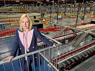 Australia Post group chief executive officer and managing director Christine Holgate at the new Redbank facility. Picture: Cordell Richardson