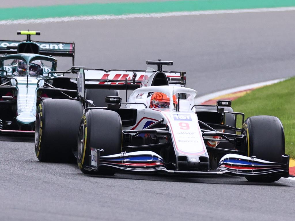 Haas F1's driver Nikita Mazepin. Photo by KENZO TRIBOUILLARD / AFP.