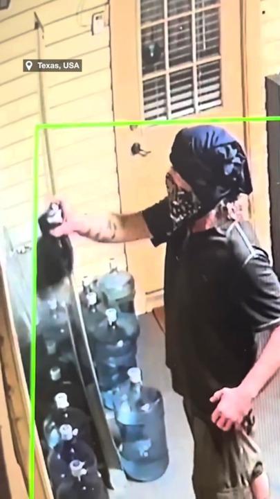 Man seen on CCTV allegedly vandalising mosque
