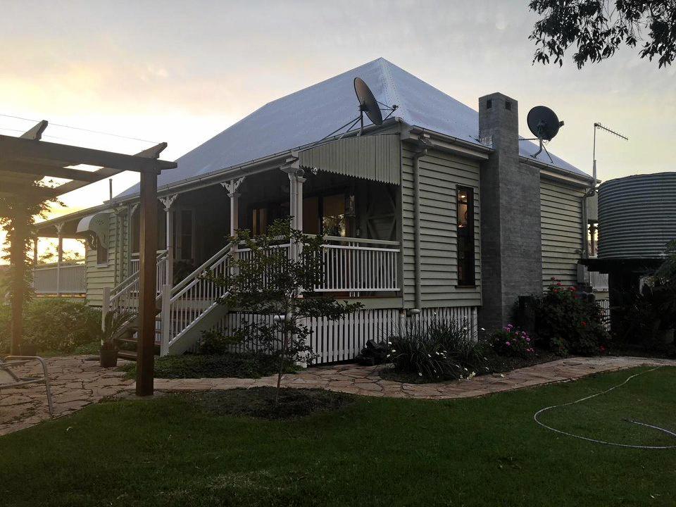 Troy Nothdurft and Phillip Coleman renovated this farmhouse in Ropeley. Picture: Contributed