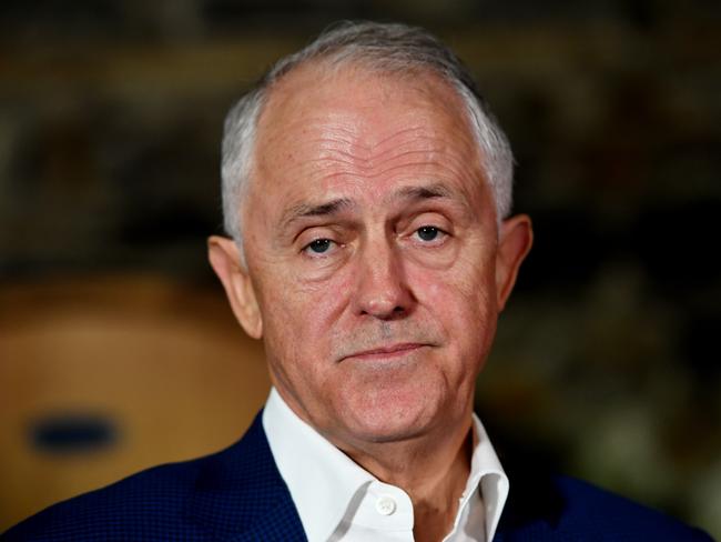 Australian Prime Minister Malcolm Turnbull speaks to the media during a visit to the Wirra Wirra Vineyards in McLaren Vale, Saturday, March 10, 2018. (AAP Image/Tracey Nearmy) NO ARCHIVING