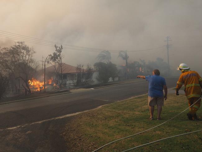 Most residents fled to safety, but a few stayed to fight. Picture: John Ford