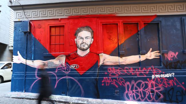 The Bugg mural that appeared two weeks ago in Melbourne’s Hosier Lane.