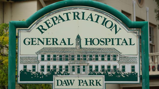 Repatriation General Hospital’s former sign, before it was closed by the State Government.