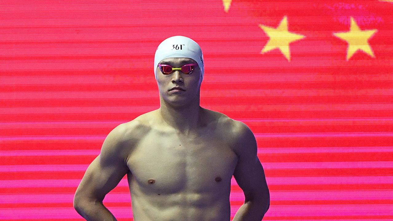 China's Sun Yang has been banned for doping. Picture: Manan Vatsyayana / AFP