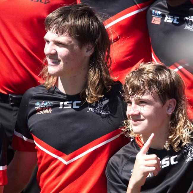 Ignatius Park College and Kirwan State High School teams take on St Brendanâ€™s College Yeppoon teams in Queensland state rugby league semi finals at Mackay on Wednesday, August 24, 2022.