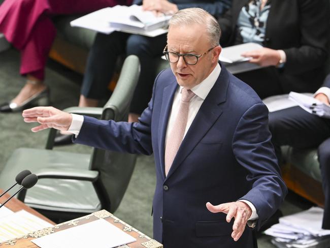 CANBERRA, Australia - NewsWire Photos - October 8, 2024: Prime Minister Anthony Albanese during Question Time at Parliament House in Canberra. Picture: NewsWire / Martin Ollman