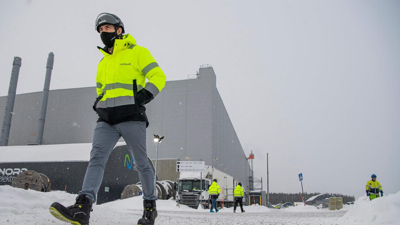 Sweden's beleaguered electric car battery maker Northvolt said it would cut its workforce by 1,600 in the Nordic country, as it scales back operations. Jonathan Nackstrand / AFP