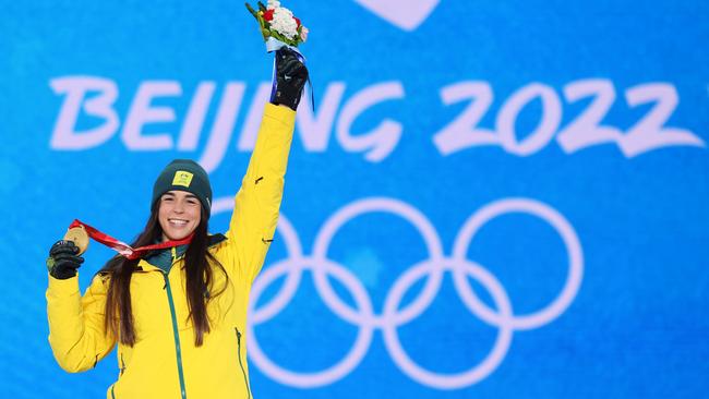 The Games looked good when Jakara Anthony was on the top of the dais Picture: Getty Images