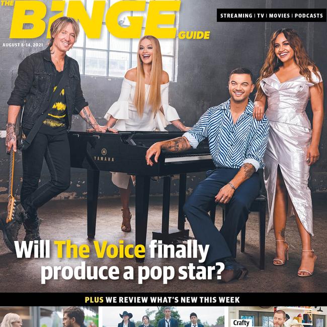 The Voice Australia coaches star on the cover of The Binge Guide this Sunday.