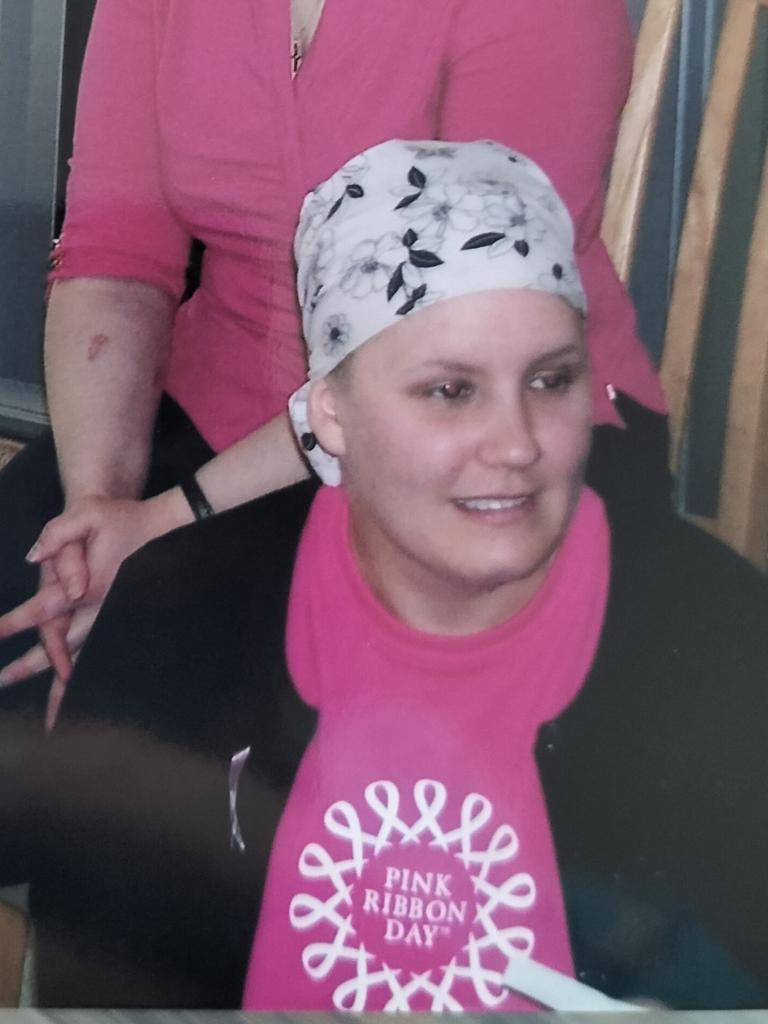 Natasha Van Eck was the youngest person in the cancer clinic while she was undergoing treatment at the time. Picture: Supplied