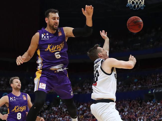 Bogut was a huge defensive presence on the floor for Sydney.