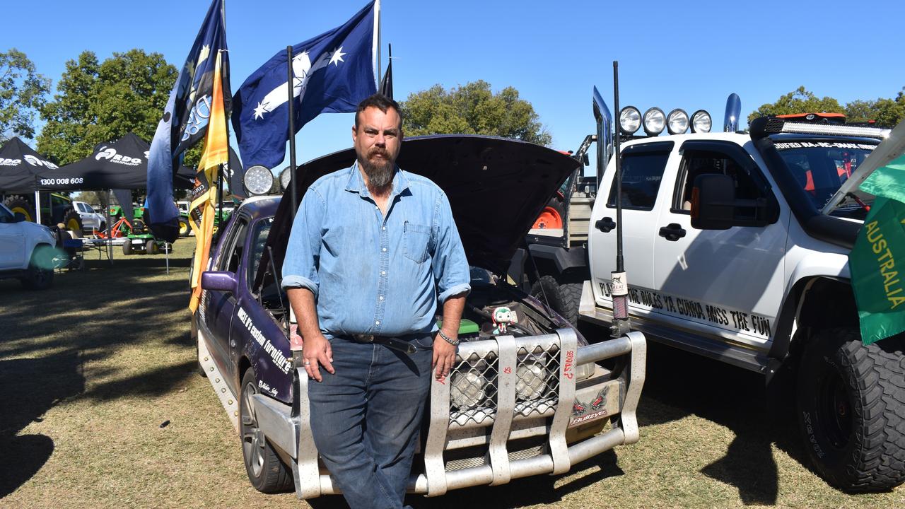 Darryl with his U Beaut Ute entry 'The Purple Joker'. Picture: Chloe Cufflin.