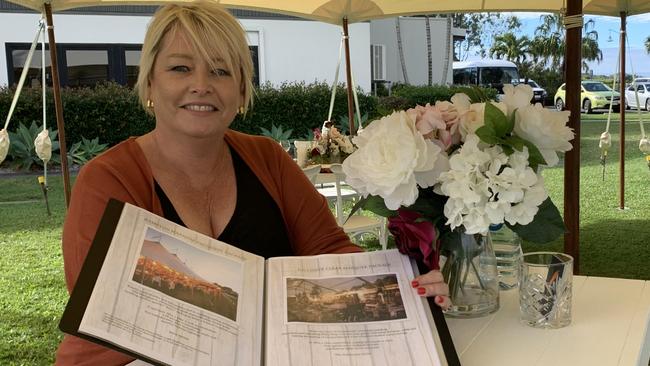 Fiesta Rentals owner Casey Cronin at the 2021 Mackay Weddings and Events Expo. Picture: Melanie Whiting