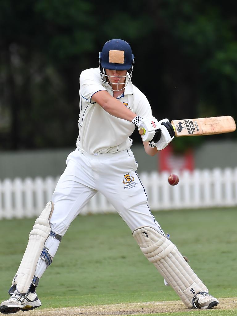 Jem Ryan bats for Toowoomba Grammar School. Picture: John Gass.