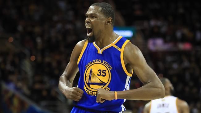 Kevin Durant is on a mission. Can the Cavs stop him today? Picture: Getty Images/AFP