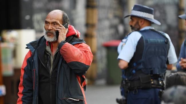 Lanz Priestly, the ‘mayor’ of tent city in Sydney’s Martin Place. (Pic: David Moir/AAP)