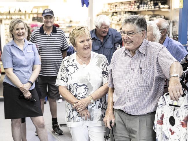 Claire and Roger Stride pictured at their shop in Sorrell. Picture: EDDIE SAFARIK