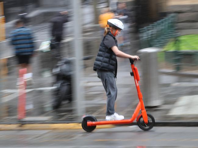 The council is set to cancel its contracts with e-scooter providers Lime and Neuron. Picture: David Crosling