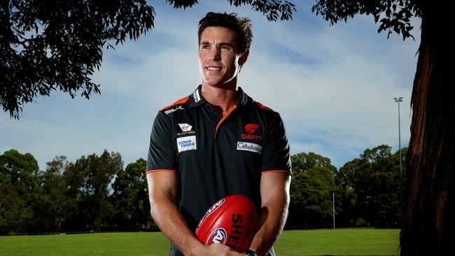 GWS assistant coach Lenny Hayes. Picture: Gregg Porteous