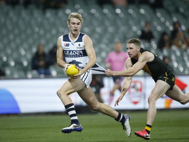 Jason Horne-Francis put in a remarkable performance for South Adelaide in a losing SANFL finals effort. Picture: SANFL