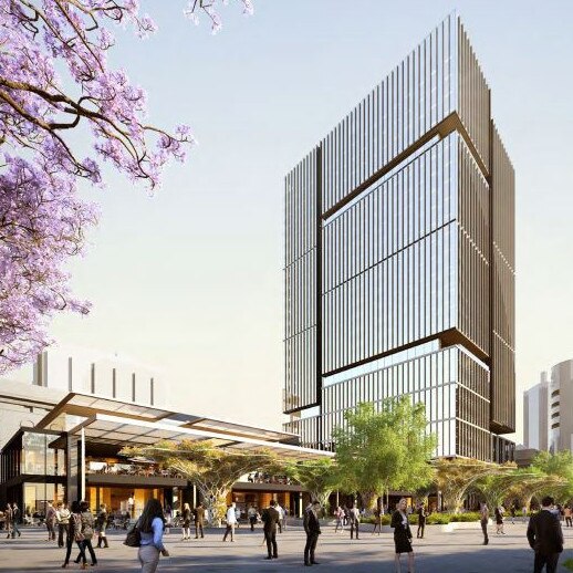 The latest designs submitted for approval of the Lang Walker building, behind Parliament House. Picture: Supplied