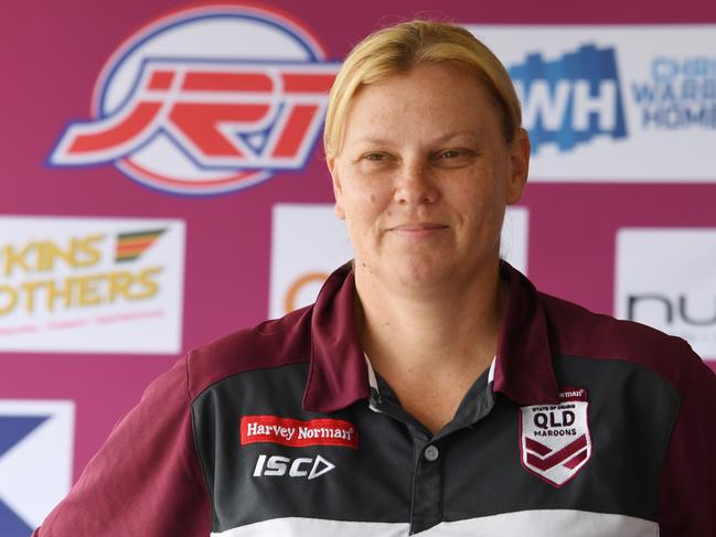 Capras womens coach Amanda Ohl.