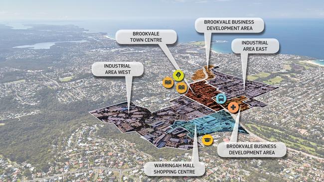 A map of the Brookvale structure plan.