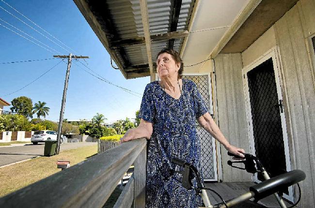 NEW START: Thelma Thwaite has lived in a beach house on Scallop St, built by her husband, for half a century. Picture: Paul Braven