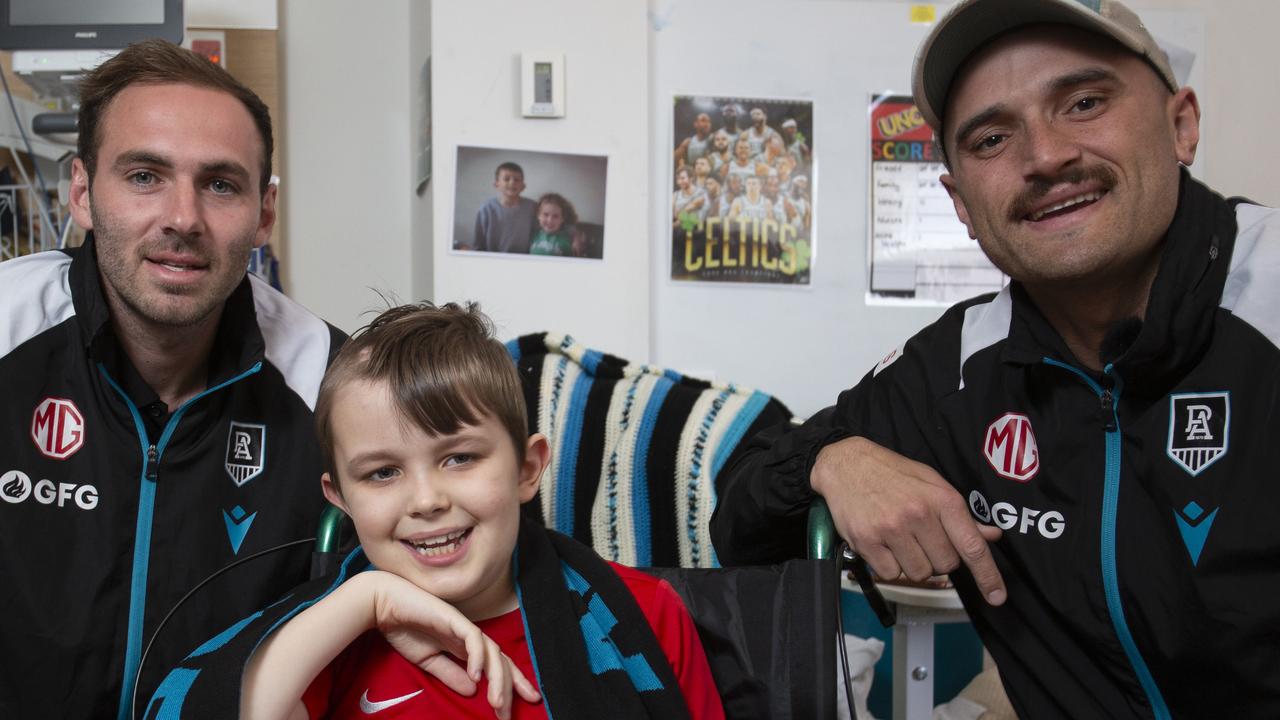 Mum’s emotional outpour when Port stars surprise son in hospital