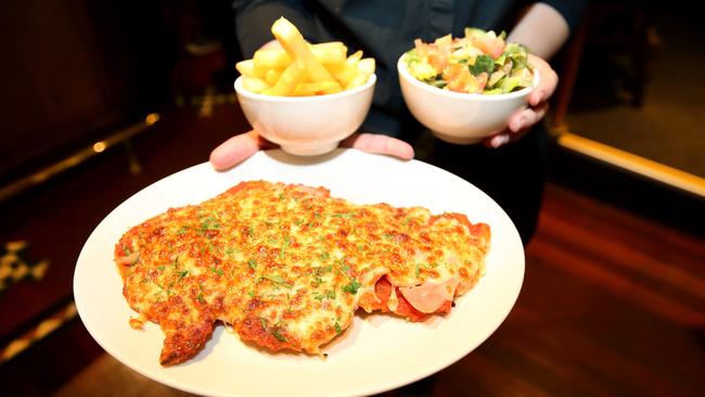 Mrs Parmas has several versions of the crumbed wonder, but this is the original. Picture: Nicole Cleary