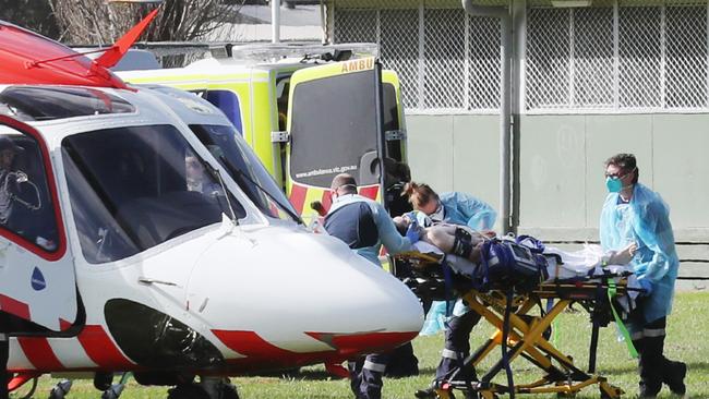 A man has been flown to hospital after a police incident in Lilydale. Picture: David Crosling