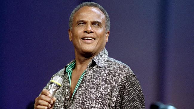 Harry Belafonte performs in Paris in 1988. Picture: AFP.